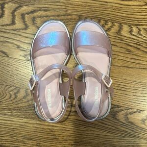 Mini Melissa mar jelly pearl pink sandals EUC size 13